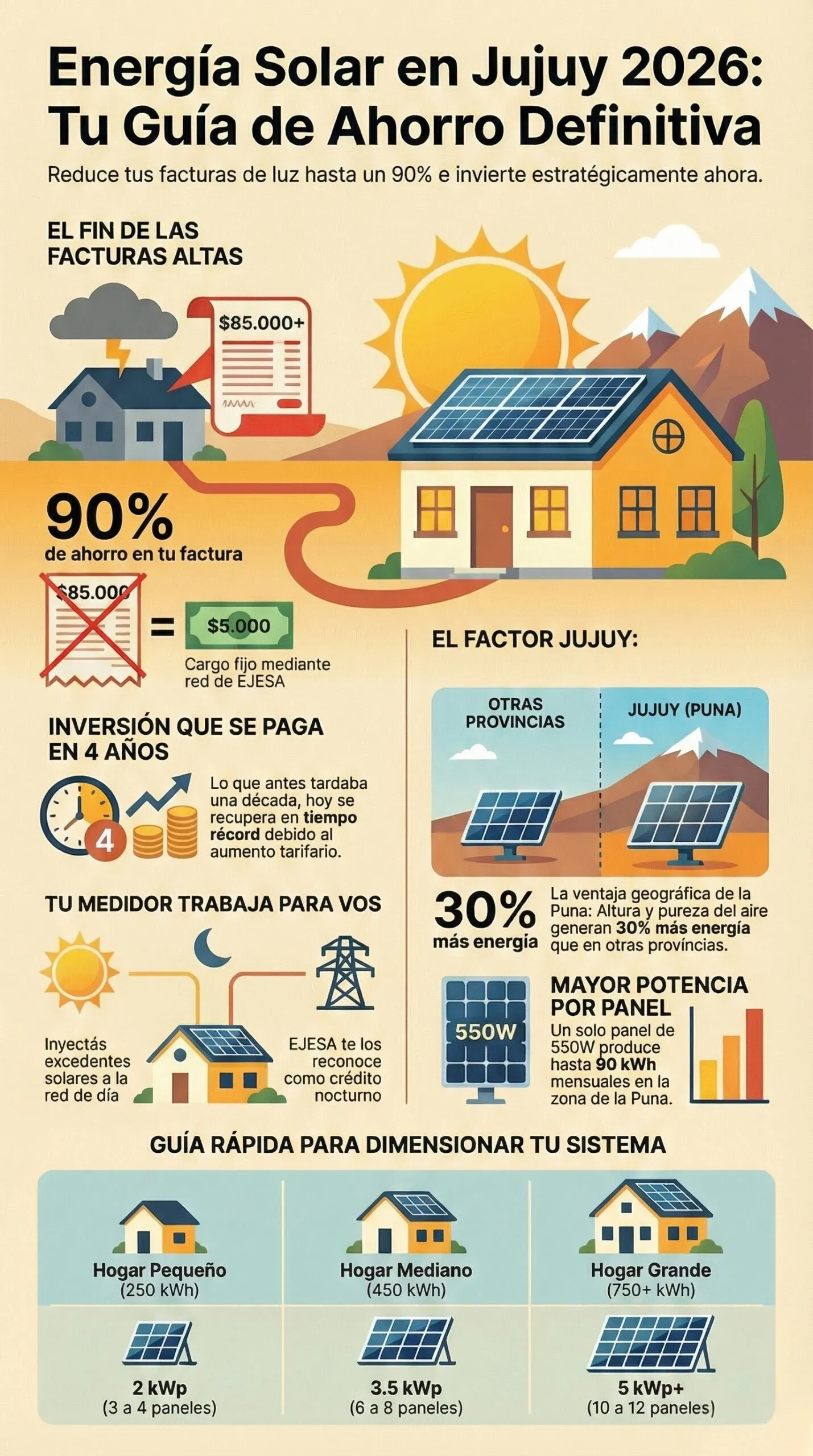 Paneles solares en Jujuy: evitá pagar hasta 90% en factura de luz con inversión eficaz que se paga sola en 4 años 5 Paneles solares en Jujuy. evitá pagar hasta 90% en factura de luz con inversión que se paga sola en 4 años